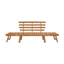 Garden Bench 2 In 1 Solid Acacia Wood 190 Cm