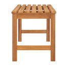 Garden Bench 114 Cm Solid Teak Wood Brown