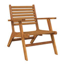 Garden Chairs Solid Acacia Wood 2 Pcs