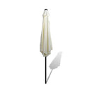 Parasol Sand White 3M Steel Pole