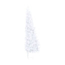 Artificial Half Christmas Tree With Stand White 150 Cm Pvc