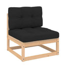Garden Lounge Set With Cushions Solid Pinewood 3 Piece