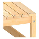 Garden Footstool 70 X 70 X 30 Cm Solid Pinewood