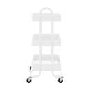 3 Tier Trolley White 43 X 34 X 79 Cm Steel White