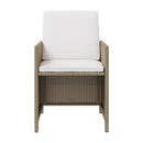 Garden Chairs With Cushions 4 Pcs Poly Rattan Beige