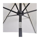 Parasol Sand White 3M Steel Pole
