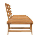 Garden Bench 2 In 1 Solid Acacia Wood 190 Cm