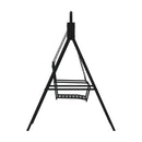 Swing Bench 124 Cm Black Steel