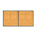 Garden Table 150 X 90 X 75 Cm Poly Rattan And Acacia Wood Black
