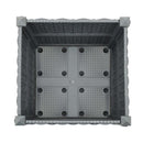 Raised Bed 40 X 40 X 38 Cm Polypropylene Grey