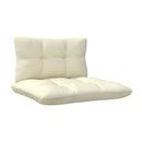 4 Piece Garden Lounge Set With Cream Cushions Pinewood