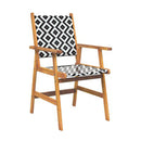 3 Piece Garden Dining Set Solid Wood Acacia
