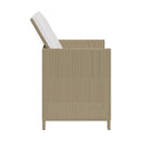 Garden Chairs With Cushions 4 Pcs Poly Rattan Beige