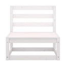 3 Piece Garden Lounge Set White Solid Pinewood White