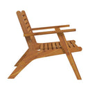 Garden Chairs Solid Acacia Wood 2 Pcs