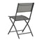Folding Outdoor Chairs 2 Pcs Steel And Textilene Grey