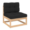 Garden Lounge Set With Cushions Solid Pinewood 3 Piece