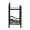 Bedside Tables 2 Pcs Steel And Tempered Glass Black