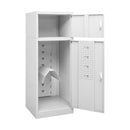 Saddle Cabinet Light Grey 53 X 53 X 140 Cm Steel Grey