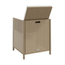 Garden Chairs With Cushions 4 Pcs Poly Rattan Beige