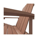 Garden Adirondack Chair Hdpe Brown