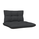 4 Piece Garden Lounge Set With Anthracite Cushions Pinewood White