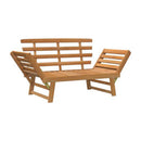 Garden Bench 2 In 1 Solid Acacia Wood 190 Cm