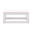 3 Piece Garden Lounge Set White Solid Pinewood White