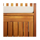 Storage Bench With Cushion 148 Cm Solid Wood Acacia