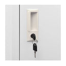 Saddle Cabinet Light Grey 53 X 53 X 140 Cm Steel Grey