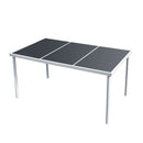 5 Piece Outdoor Black Dining Set Steel