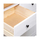 Sideboard White 93 X 40 X 80 Cm Solid Pinewood Panama Range
