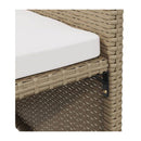 Garden Chairs With Cushions 4 Pcs Poly Rattan Beige