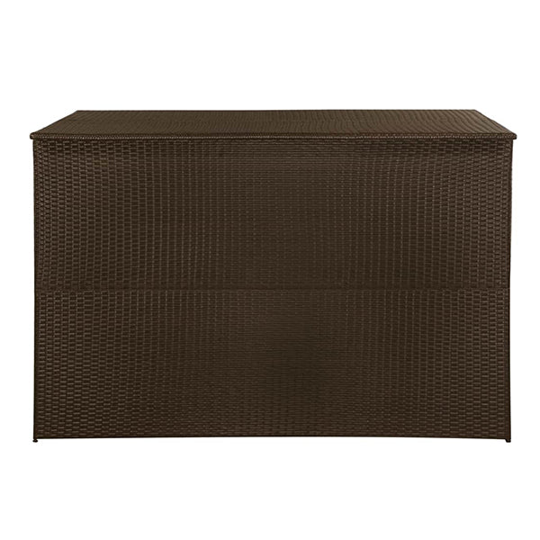 Outdoor Storage Box Poly Rattan 150 X 100 X 100 Cm Brown