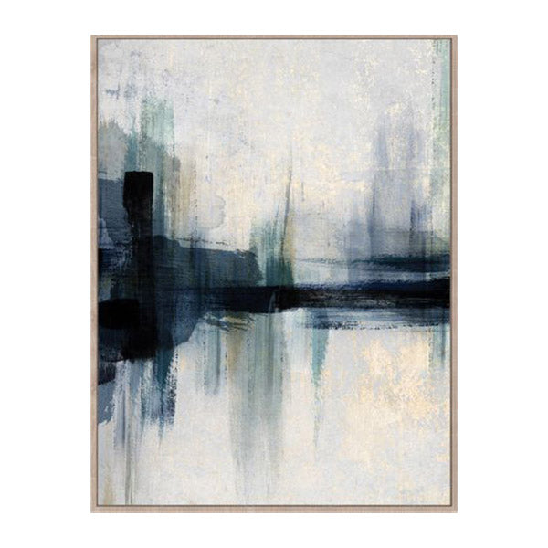 Waterscape Wall Art Natural And Blue Multi