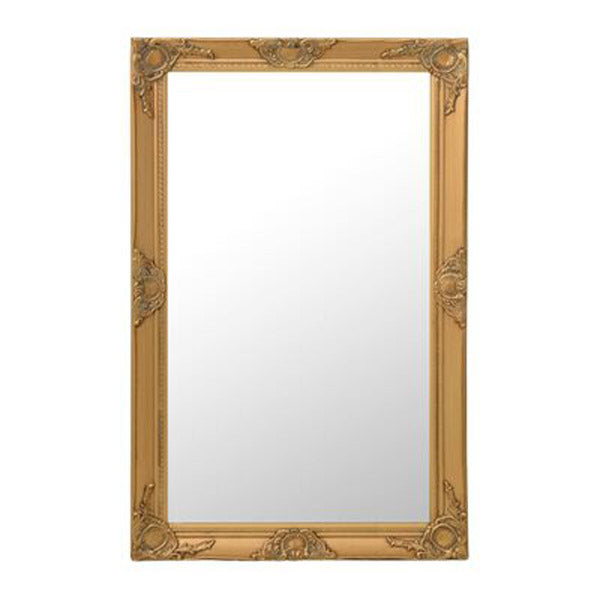 Wall Mirror Baroque Style 60X100 Cm Gold