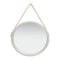 Wall Mirror With Strap 60 Cm Silver