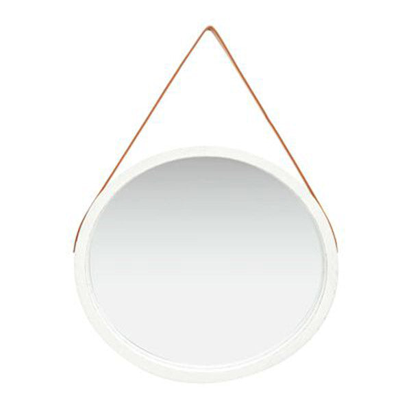 Wall Mirror With Strap 60 Cm White