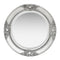 Wall Mirror Baroque Style 50 Cm Silver