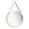 Wall Mirror With Strap 60 Cm Silver