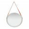 Wall Mirror With Strap 50 Cm Silver