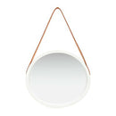 Wall Mirror With Strap 40 Cm White