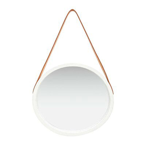 Wall Mirror With Strap 40 Cm White