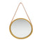 Wall Mirror With Strap 40 Cm Gold