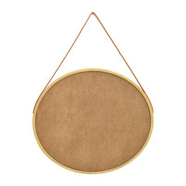 Wall Mirror With Strap 60 Cm Gold