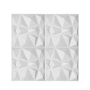 3D Pvc Wall Panels 12 Pcs Paintable Home Decor 50X50 Cm Matte White