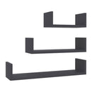 Wall Display Shelf 3 Pcs Chipboard