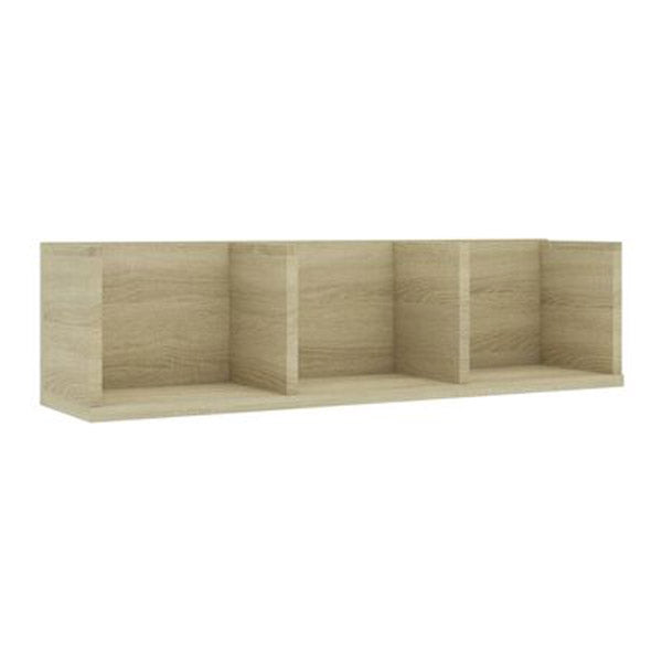 Cd Wall Shelf Sonoma Oak 75X18X18 Cm Chipboard