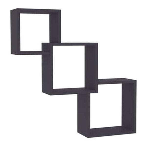 Cube Wall Shelves Grey 68X15X68 Cm Chipboard