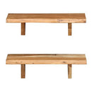 Wall Shelves 2 Pcs 60X20X16 Cm Solid Acacia Wood